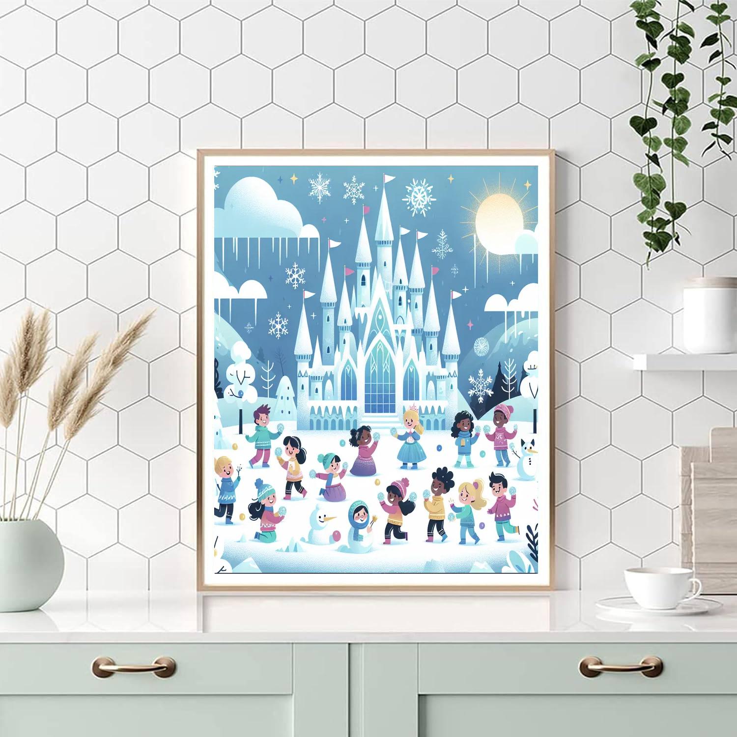 Ice Palace Adventures DIY Paint By Numbers