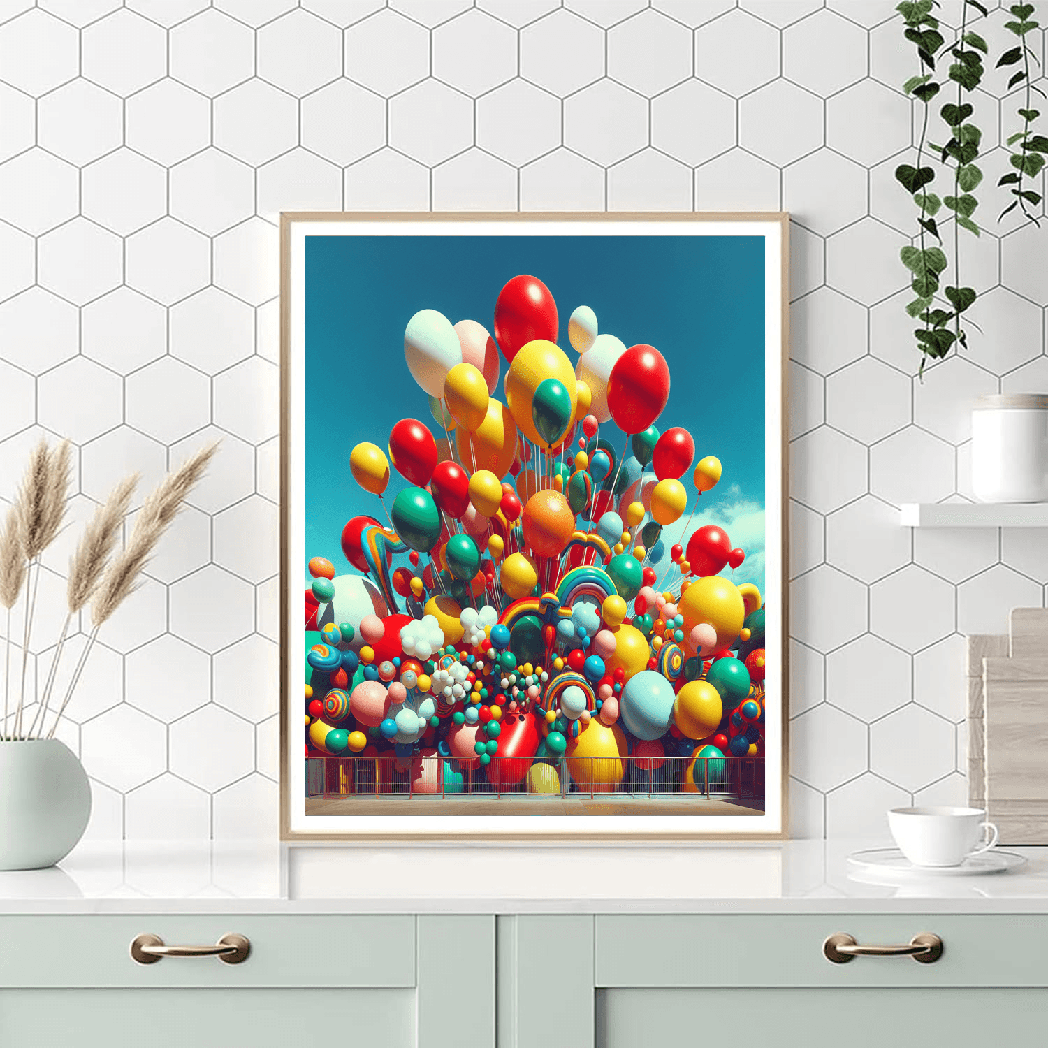 Dancing Whimsical Balloons Painting By Numbers Kit