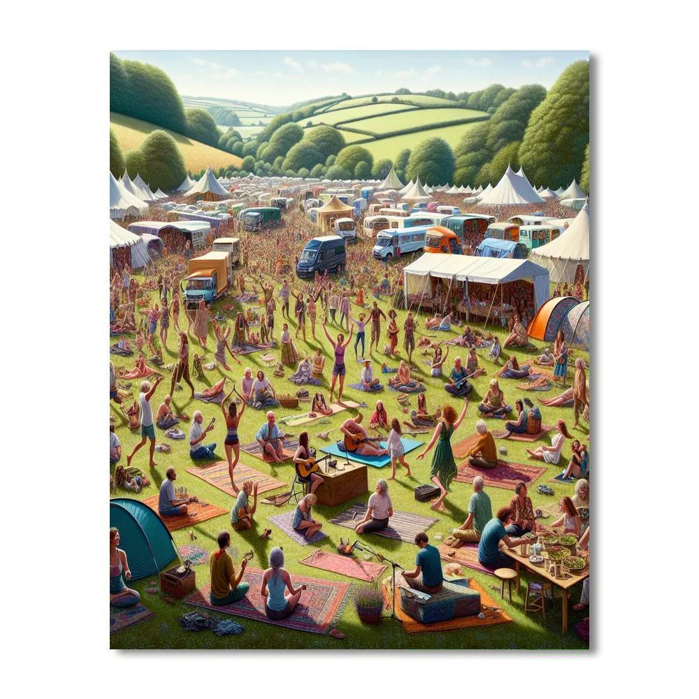 Wilderness Festival Paint By Numbers Art