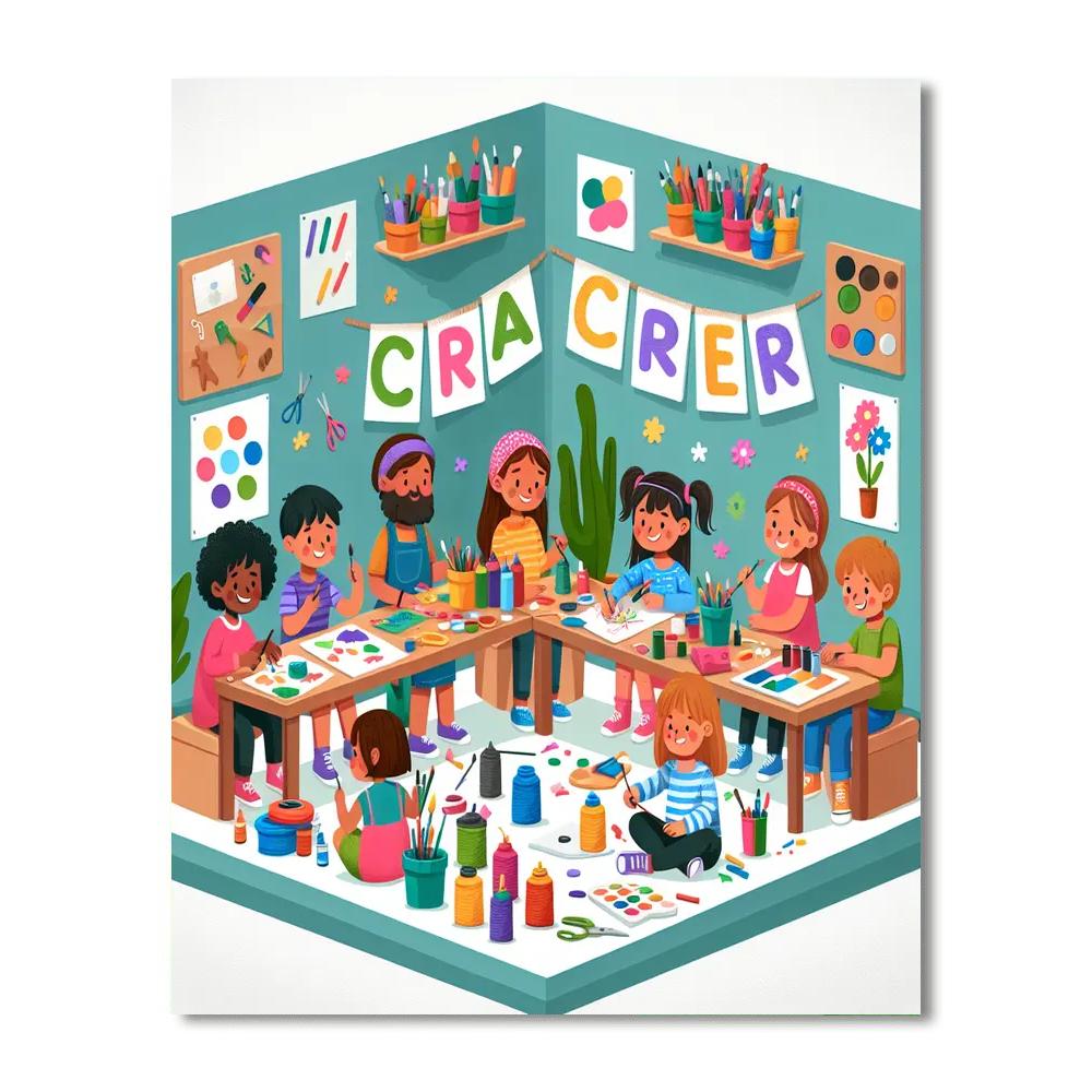 Creative Crafting Corner Number Painting