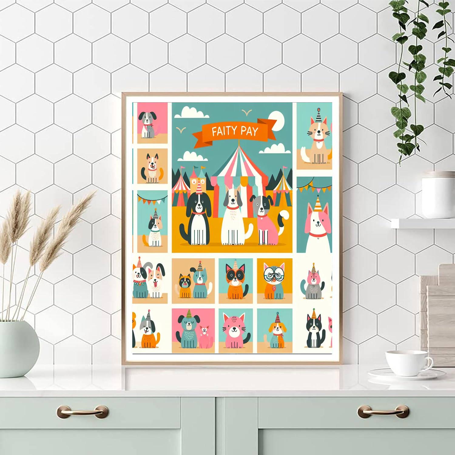 Paws And Claws Carnival Painting By Numbers Kit