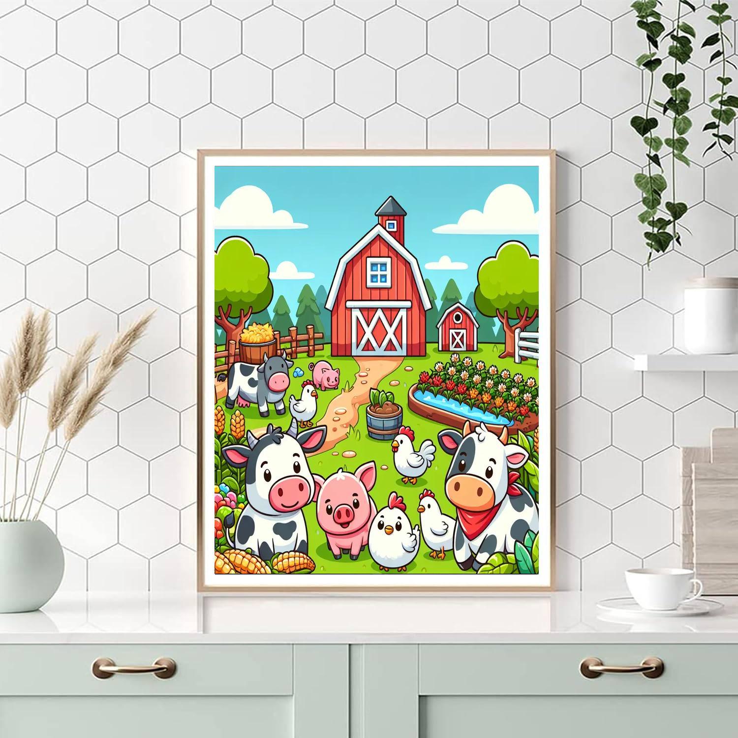 Fantastic Farm Life Paint By Number