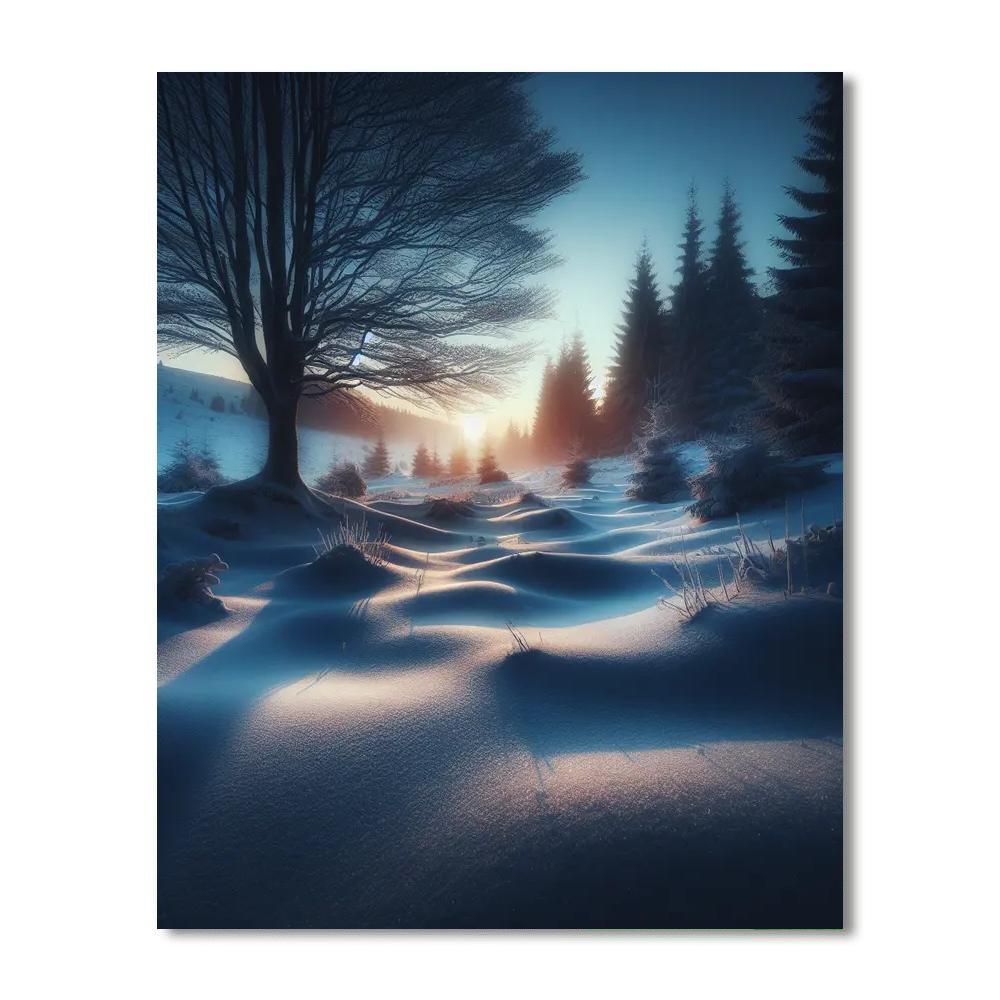 Gentle Winter Evening Painting By Numbers Kit