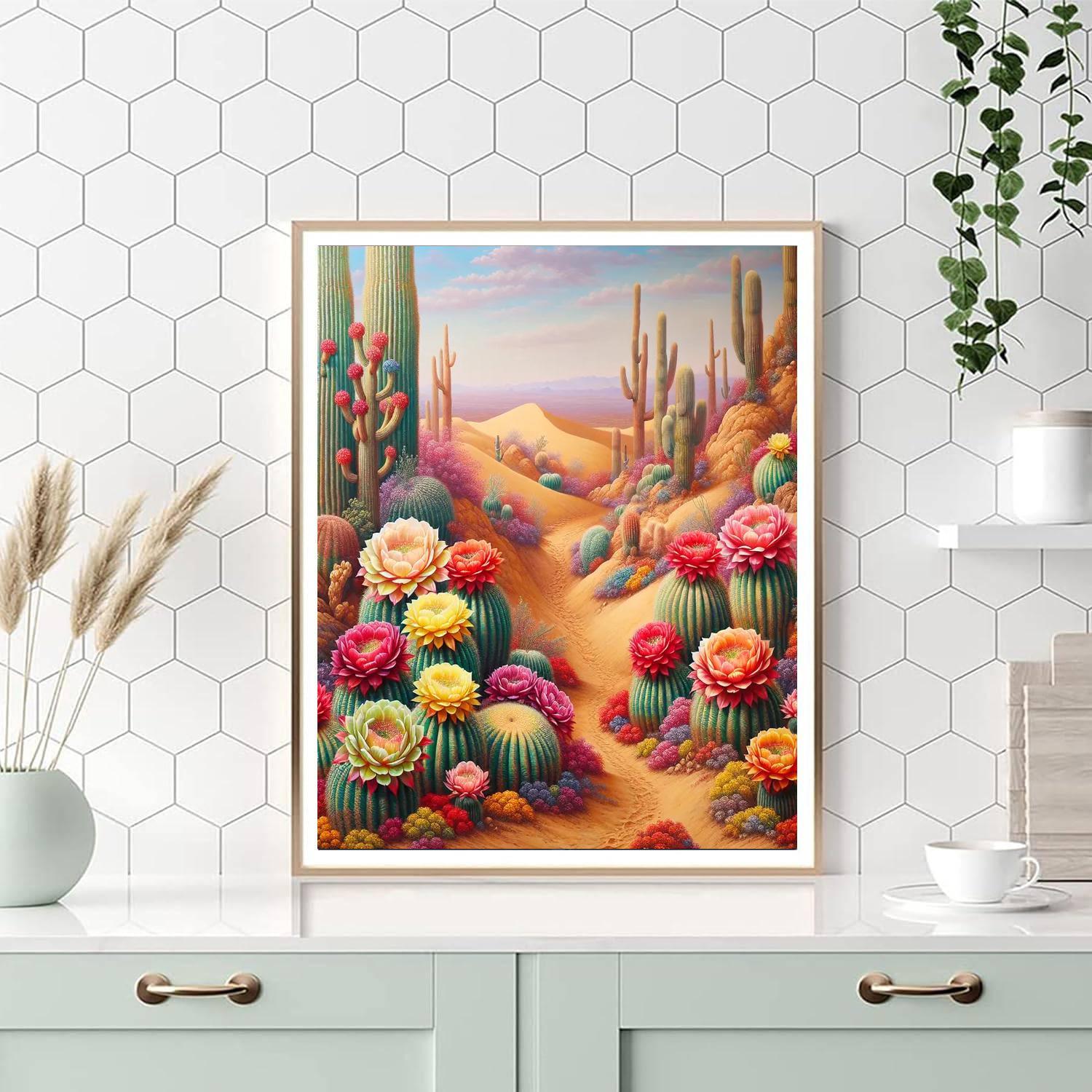 Cactus Bloom Paint By Numbers Kits