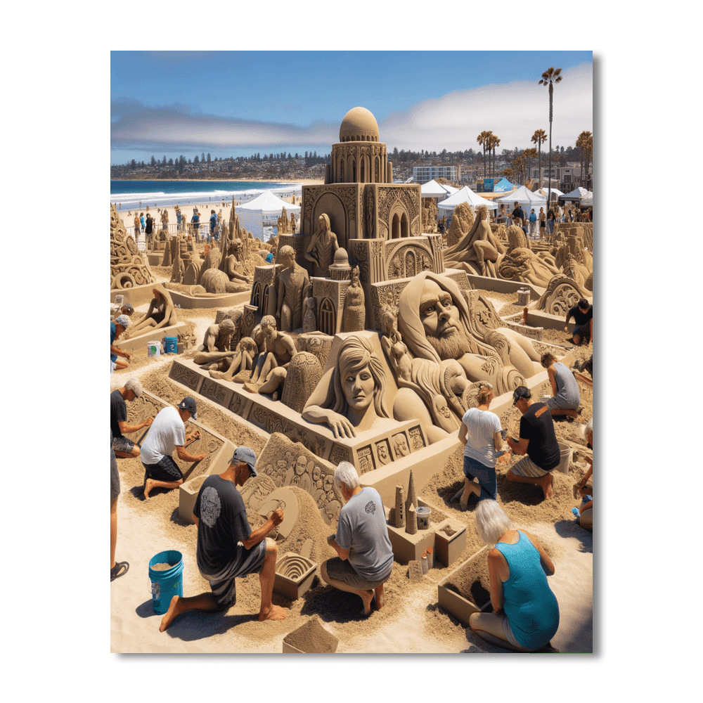 International Sand Sculpture Festival - Portugal Paint By Number