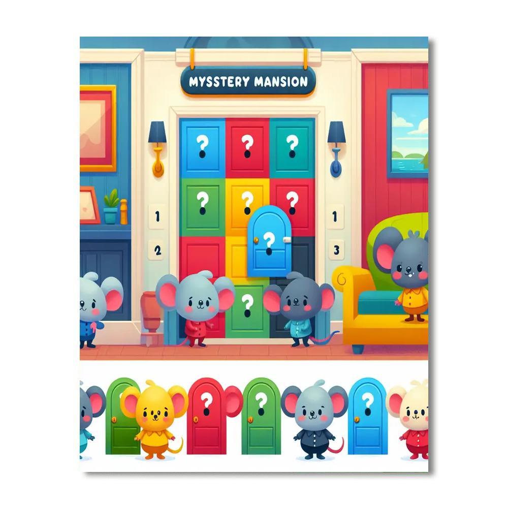Mystery Mansion Mousehunt Numbered Painting Kits