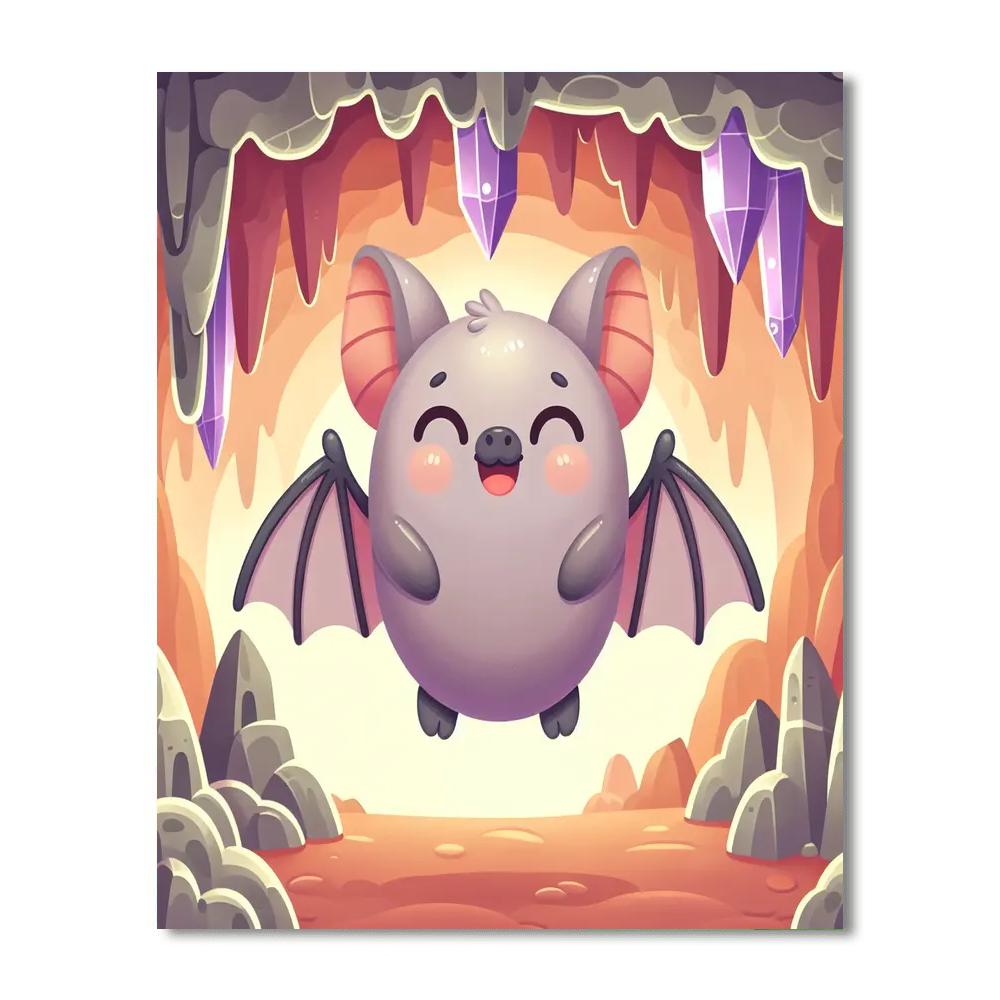 Bright Bat DIY Paint By Numbers