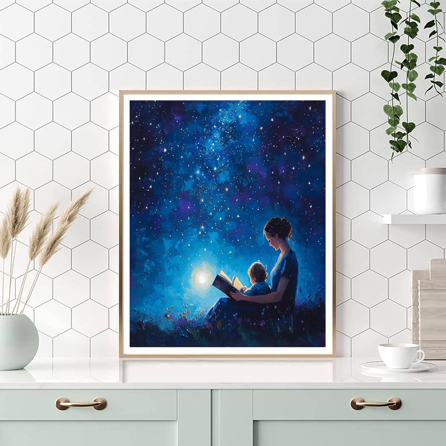 Starry Night Storytime Number Painting