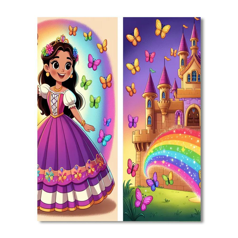Royal Princess Castle Number Painting