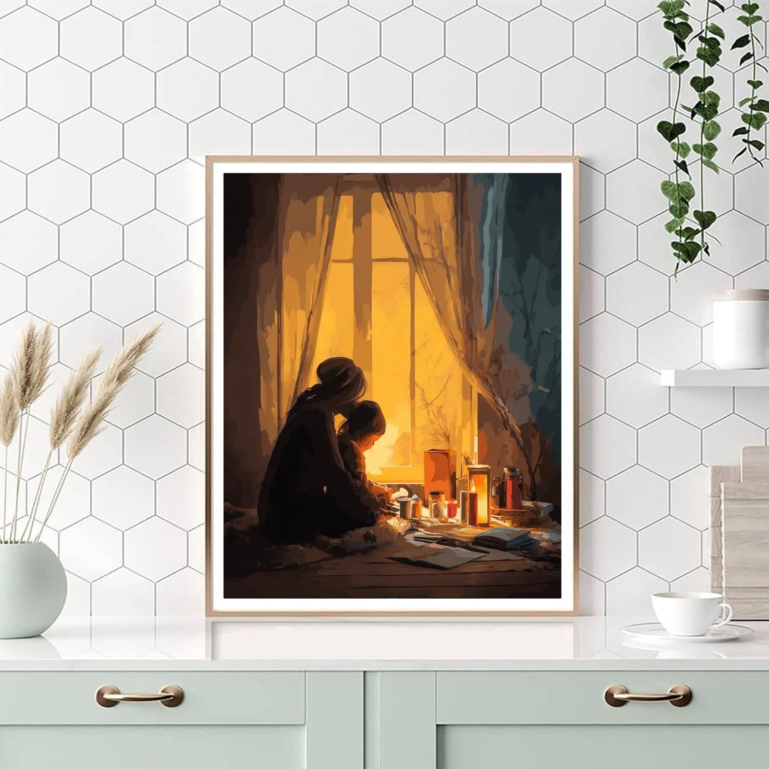 Candlelight Companions Number Painting