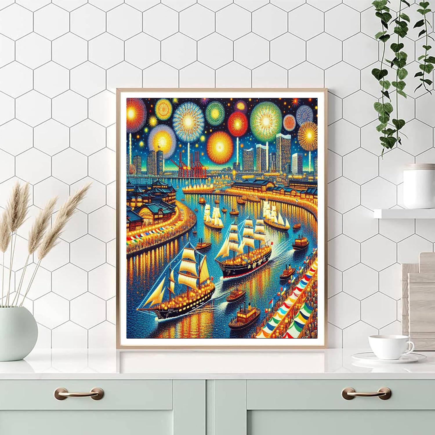 Yokohama Port Festival - Japan Paint By Numbers