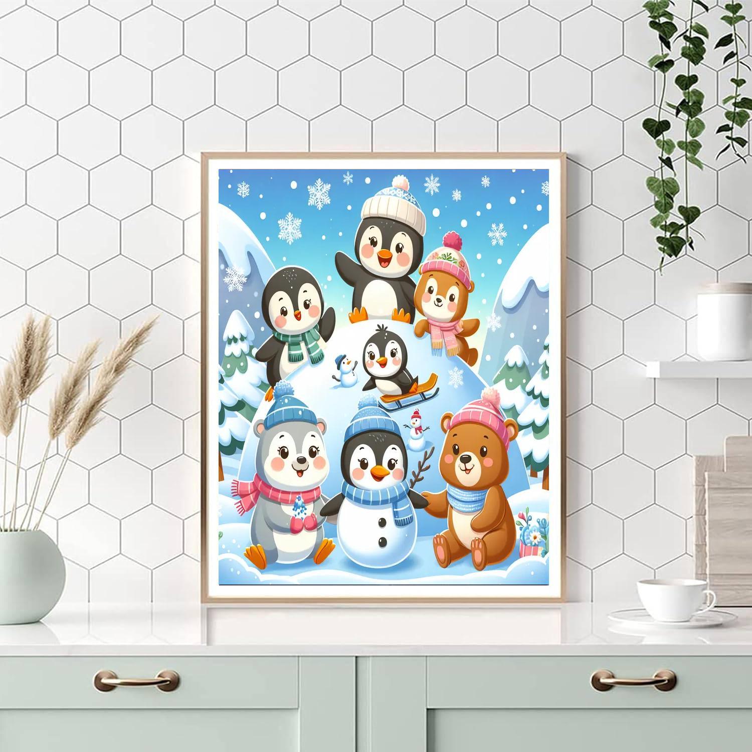 Whimsical Winter Wonders Paint By Numbers