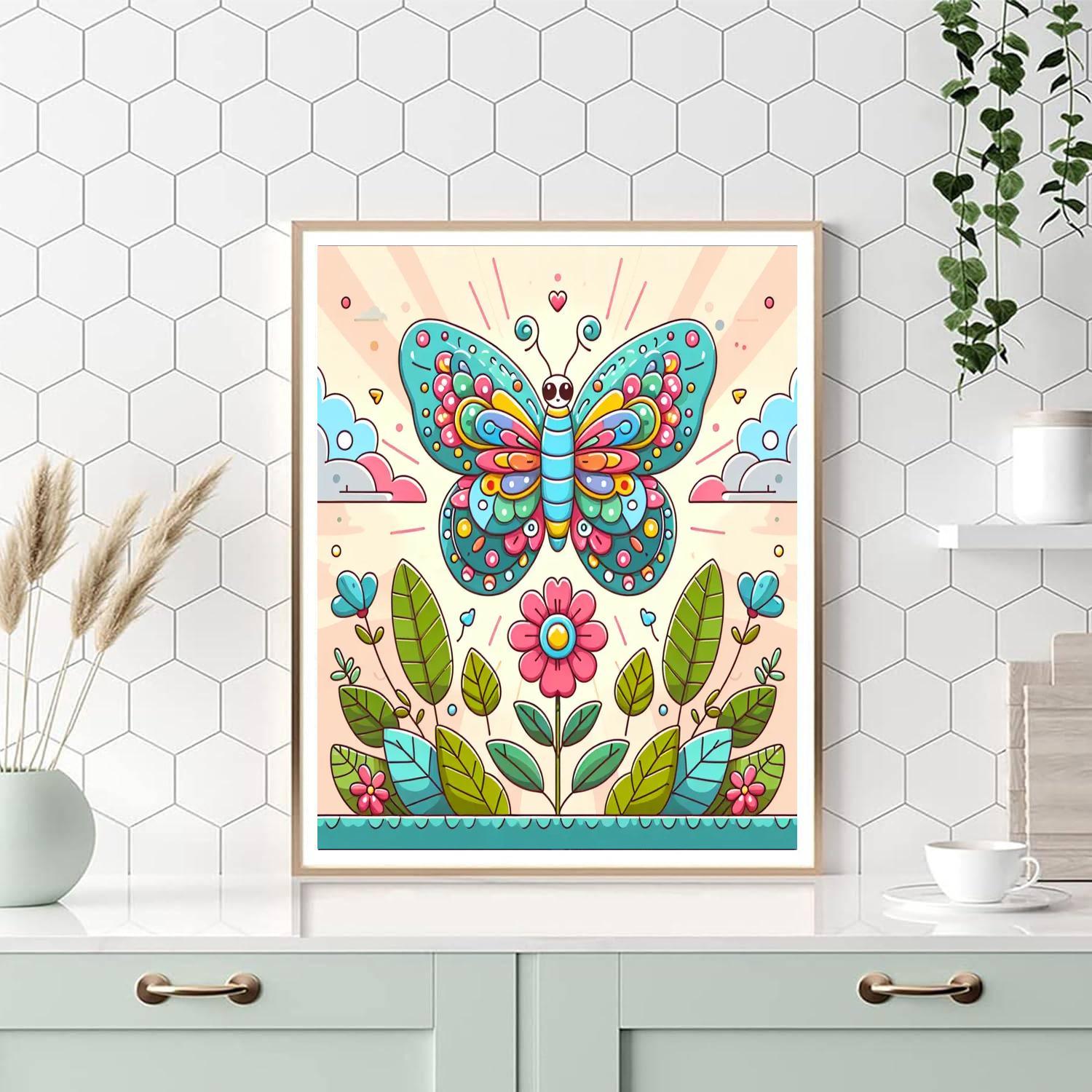 Charming Butterfly Paint By Numbers