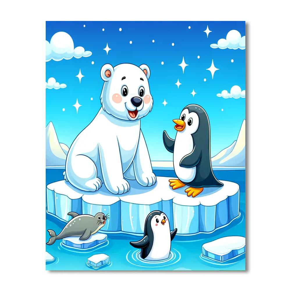 Arctic Animals Journey Paint By Numbers