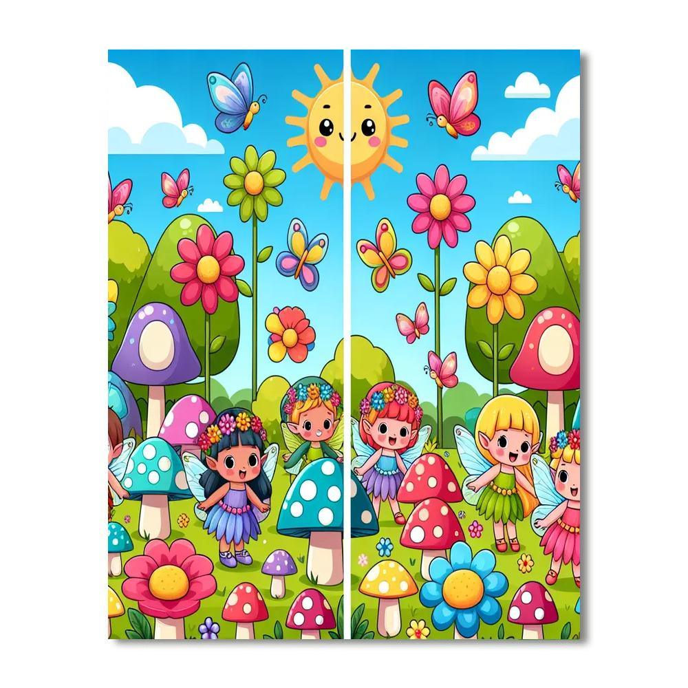 Adventure With Magical Fairies Paint By Color