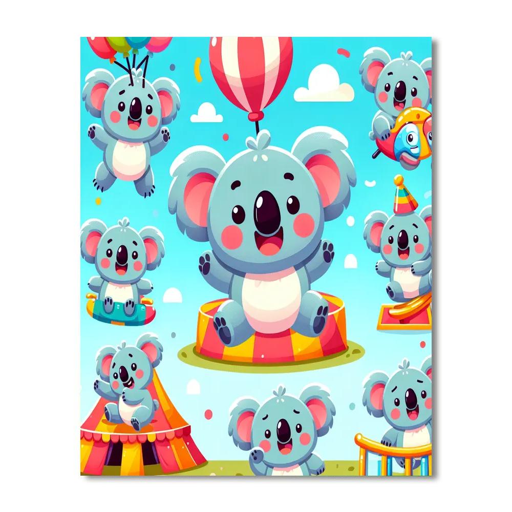 Koala Carnival Capers Paint By Numbers