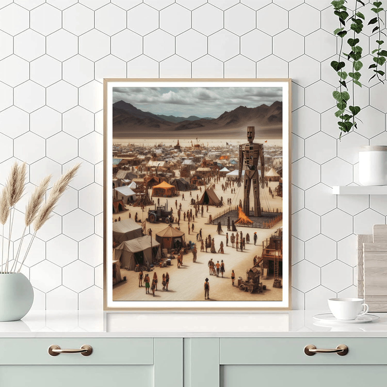 Burning Man - Nevada, Usa Paint By Number