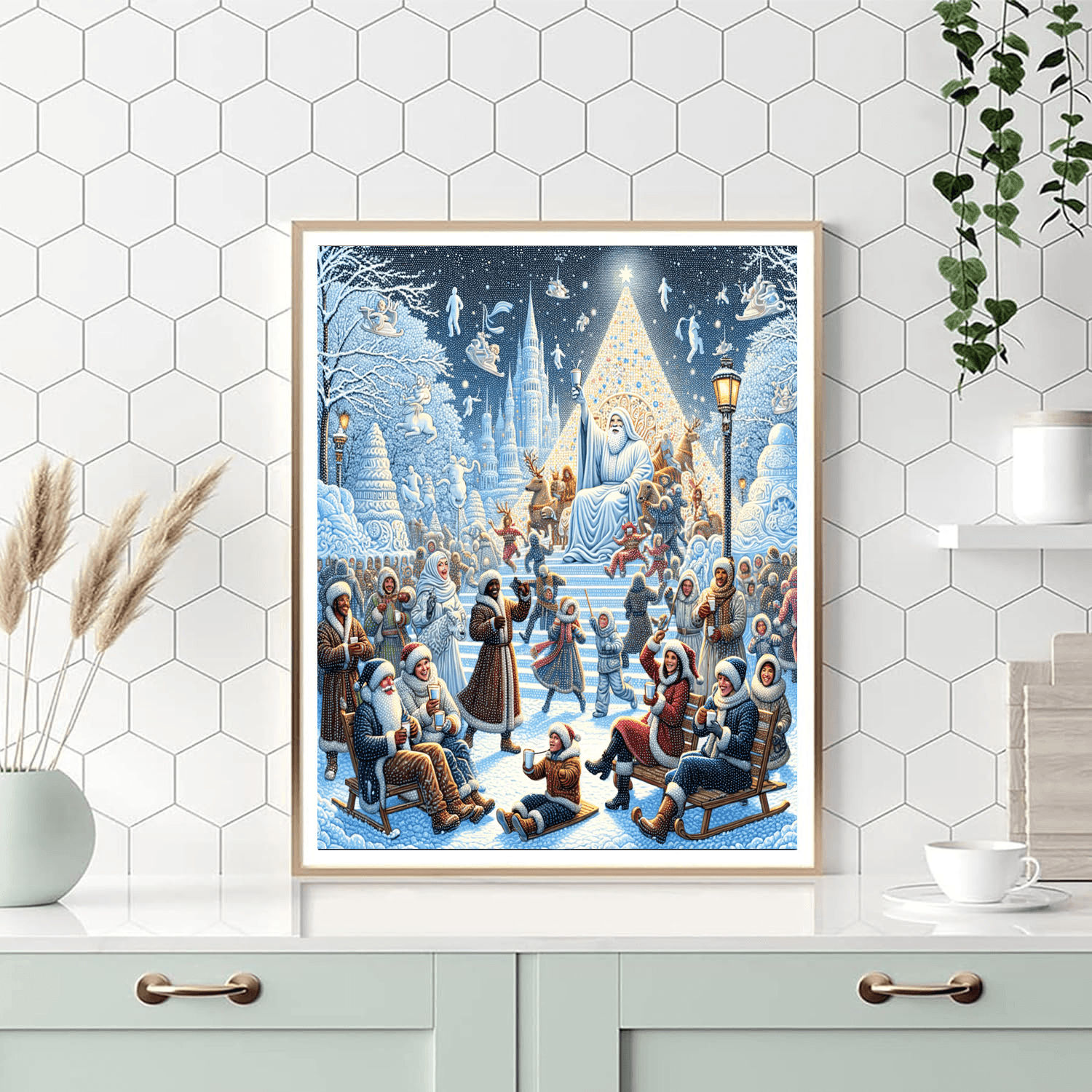 Quebec Winter Carnival - Quebec City, Canada Number Painting