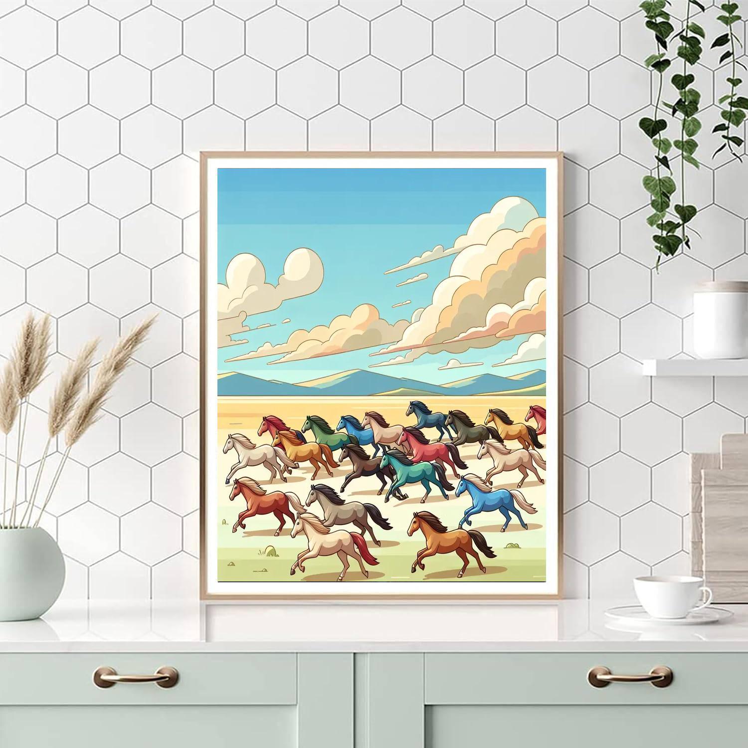 Harmony Of The Herd Paint By Color