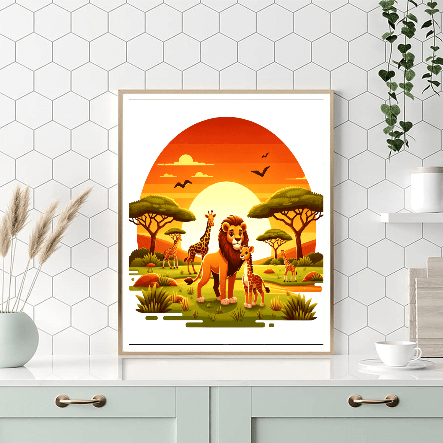 Sundown Safari Serenade DIY Paint By Numbers