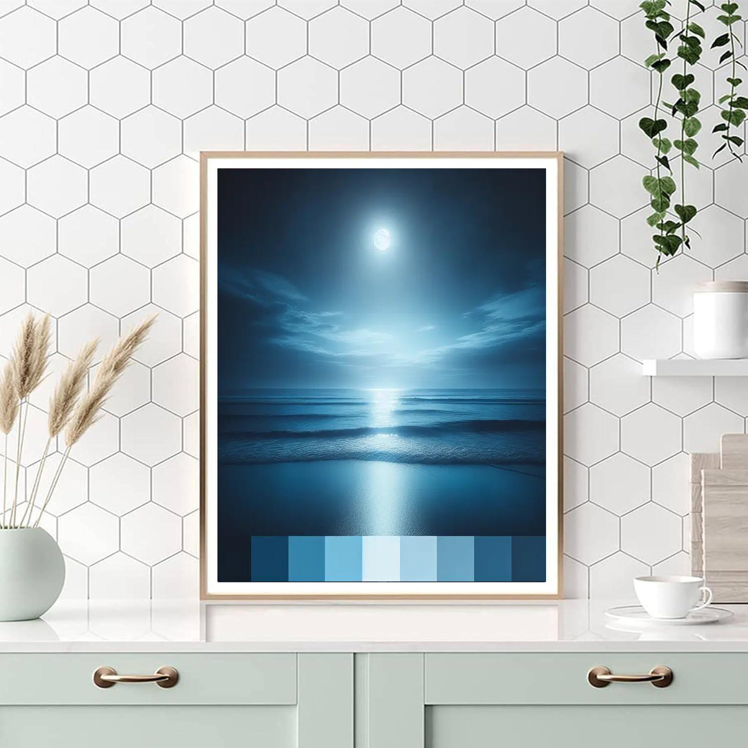 Midnight Ocean Tides Painting By Numbers Kit