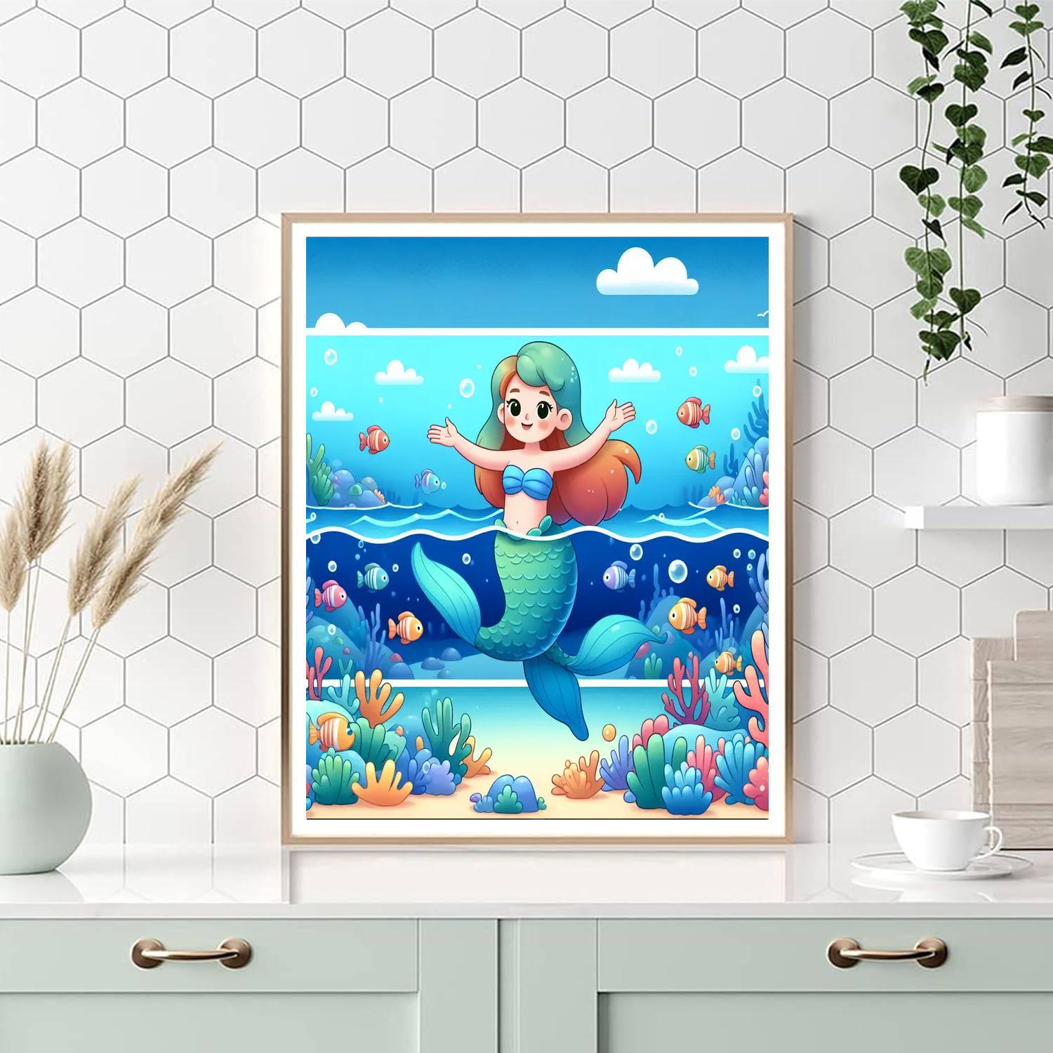 Magical Mermaid Journey Paint By Numbers Kits