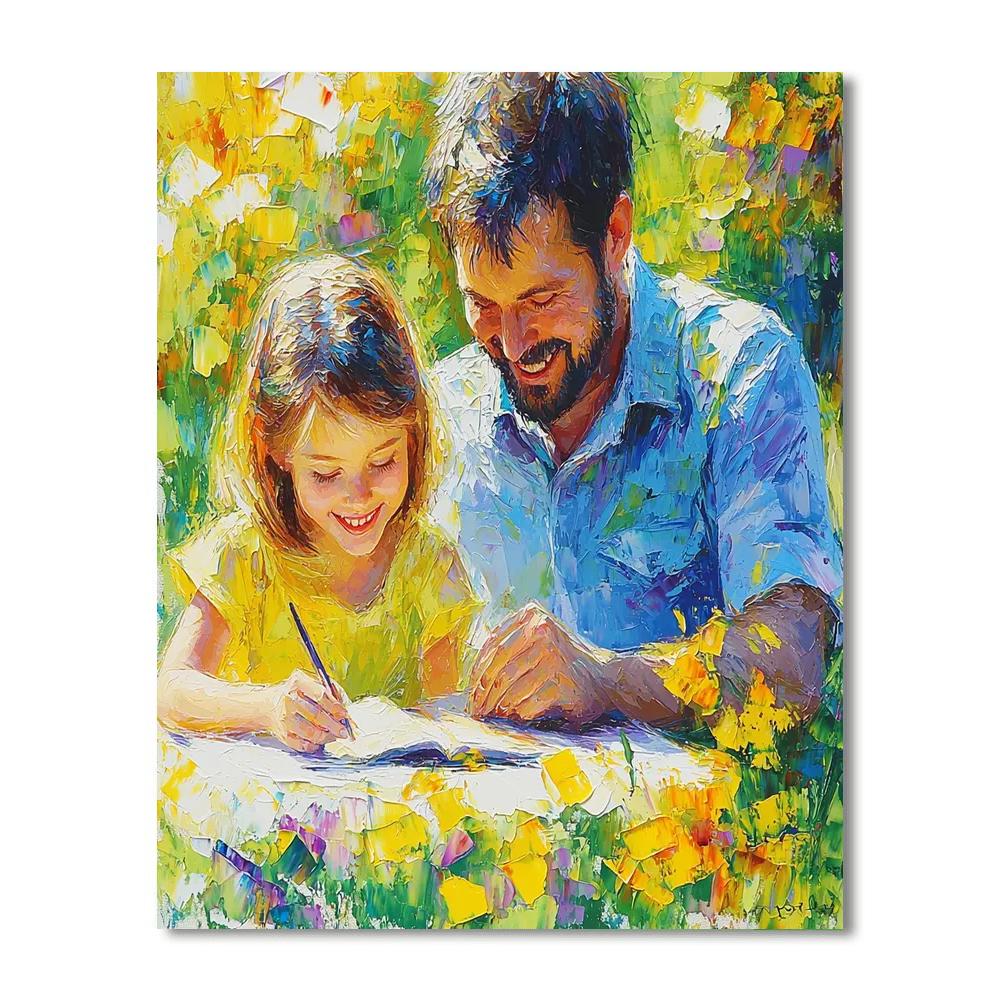 Mom's Loving Hands Paint By Color