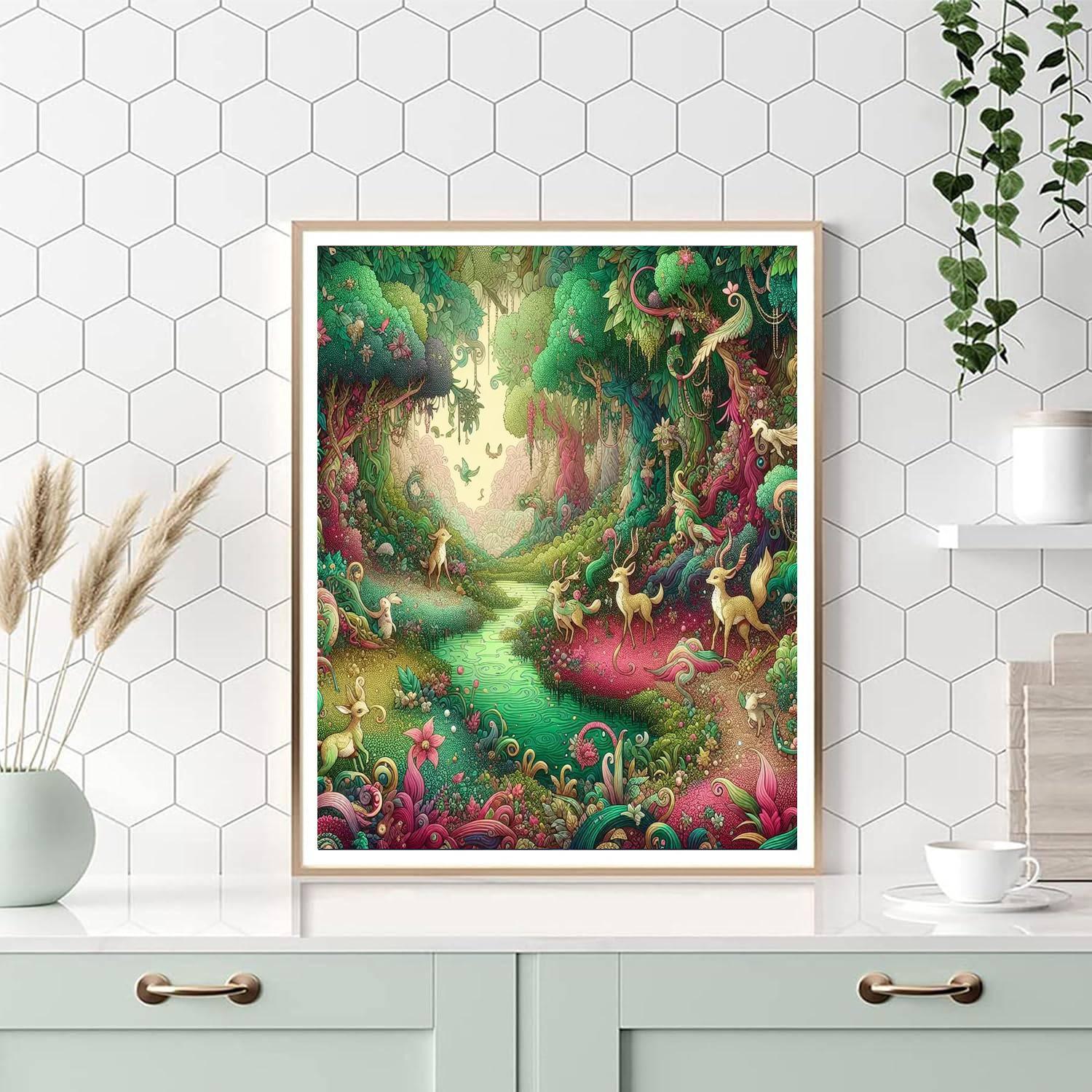 Adventure Through Enchanted Forests Numbered Painting Kits