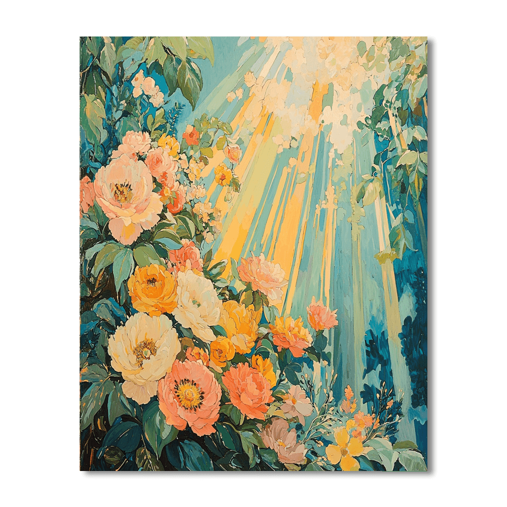 Alphonse Mucha Inspired Summer Solstice  DIY Paint By Numbers