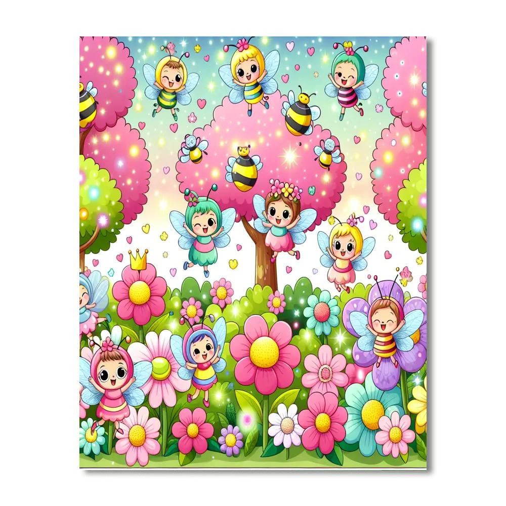 Adventures In The Fairy Garden DIY Paint By Numbers