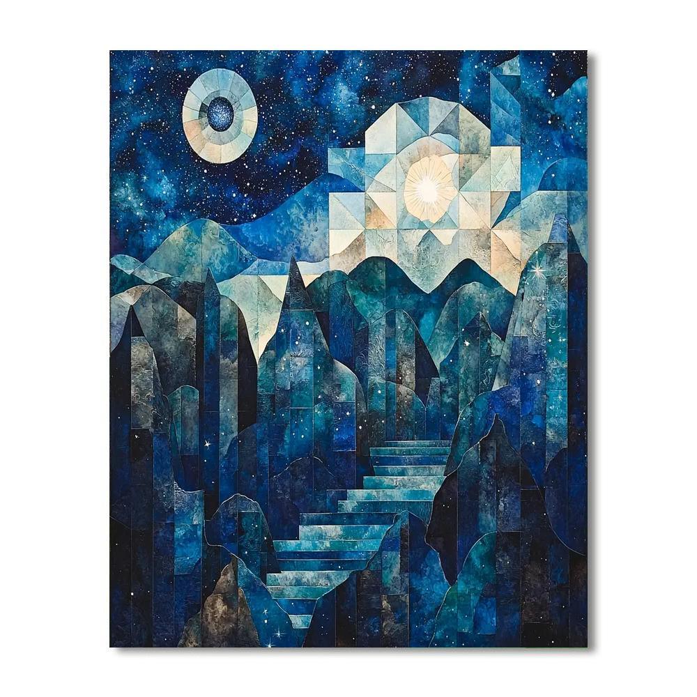 Paul Cézanne Inspired Celestial Contours  Paint By Number