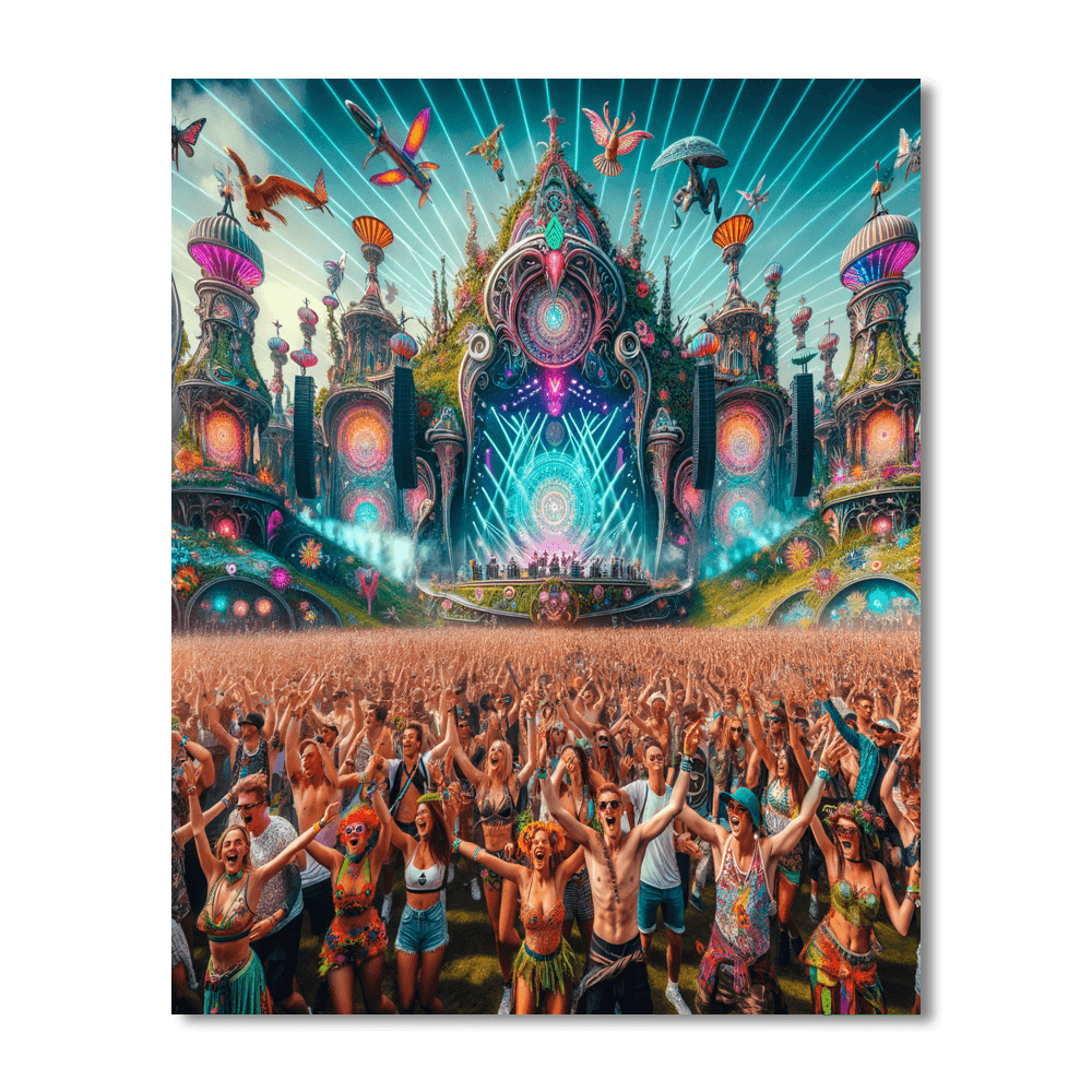 Tomorrowland - Belgium Paint By Color