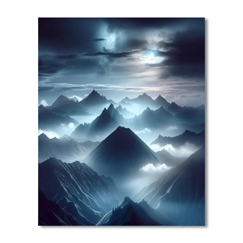Mysterious Mountains Paint By Number