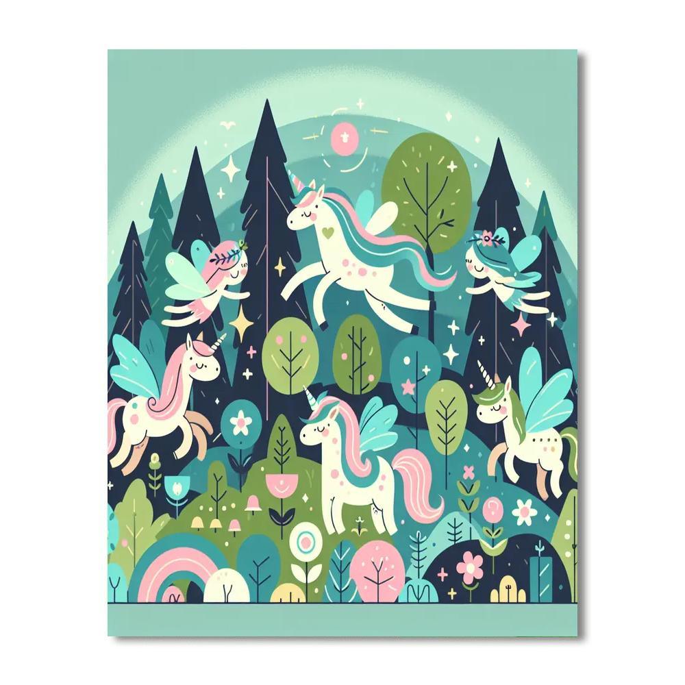 Magic Woodland Painting By Numbers Kit