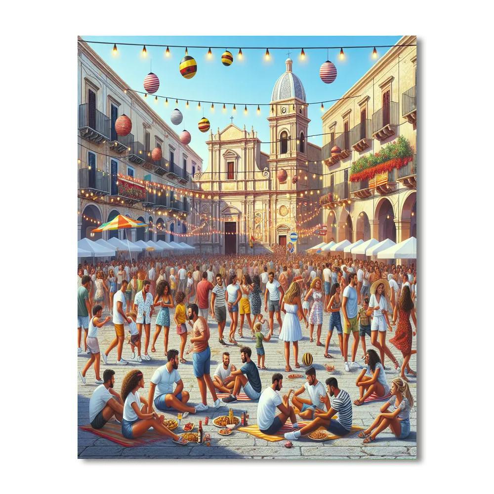 Feast Of The Assumption - Italy Number Painting