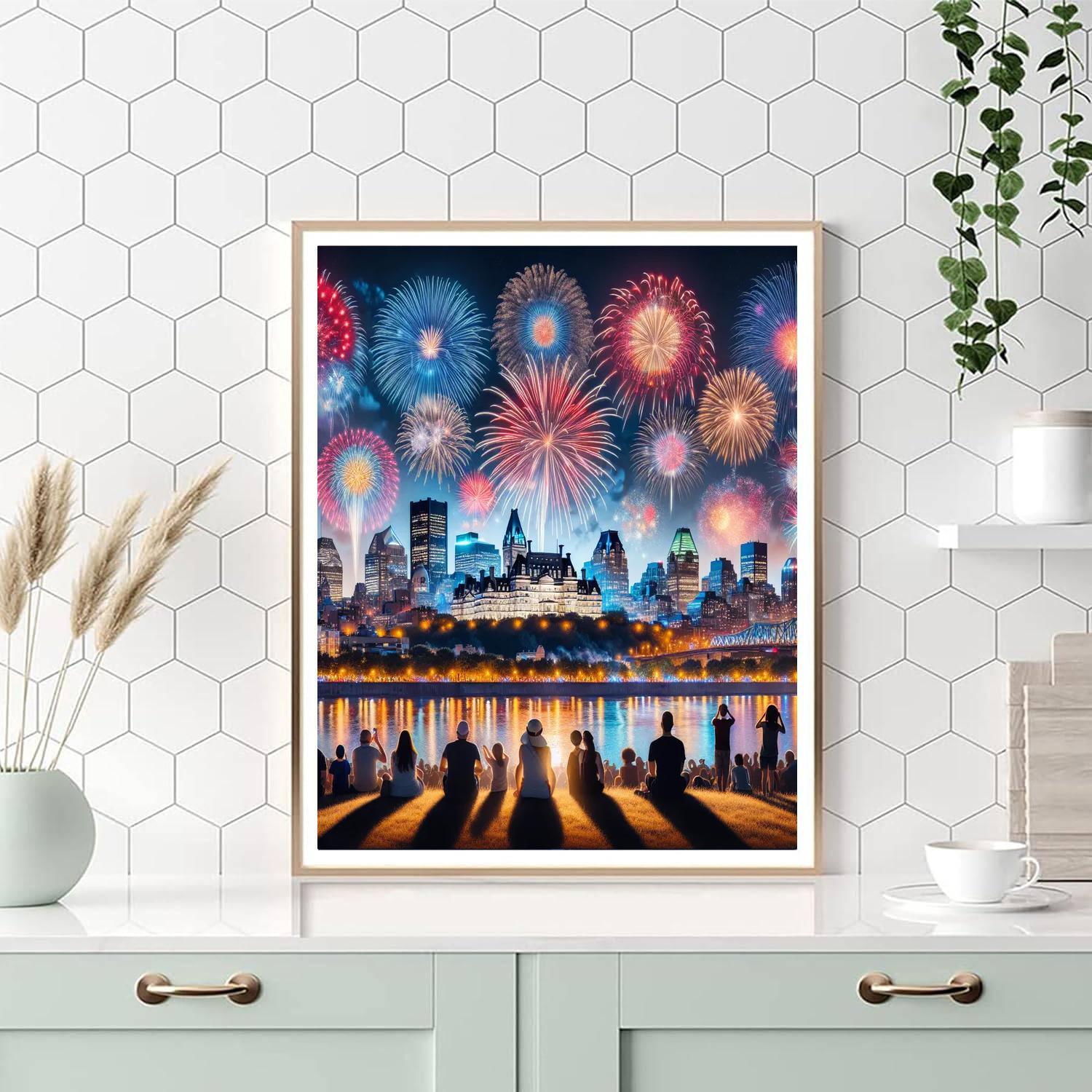 Montreal International Fireworks Competition - Canada Paint By Number