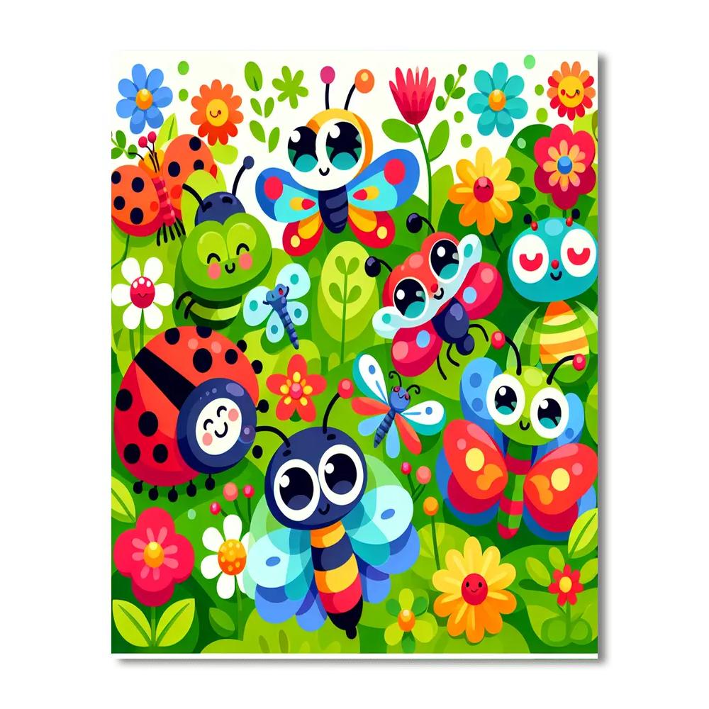 Insect Explorers Adventure Paint By Numbers Art