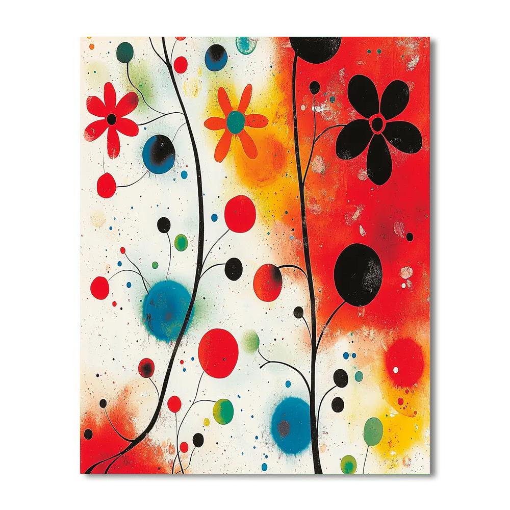 Joan Miró Inspired Dreamy Visions  Number Painting