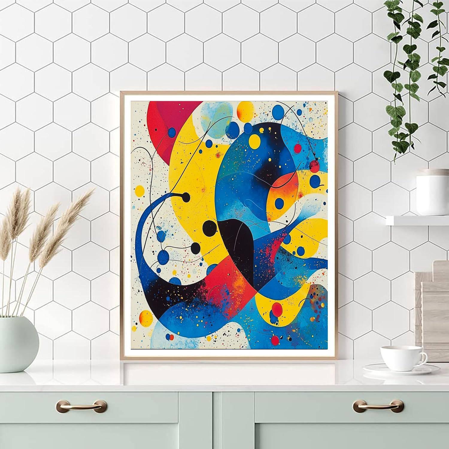 Joan Miró Inspired Dreamscape Of Imagination  Numbered Painting Kits