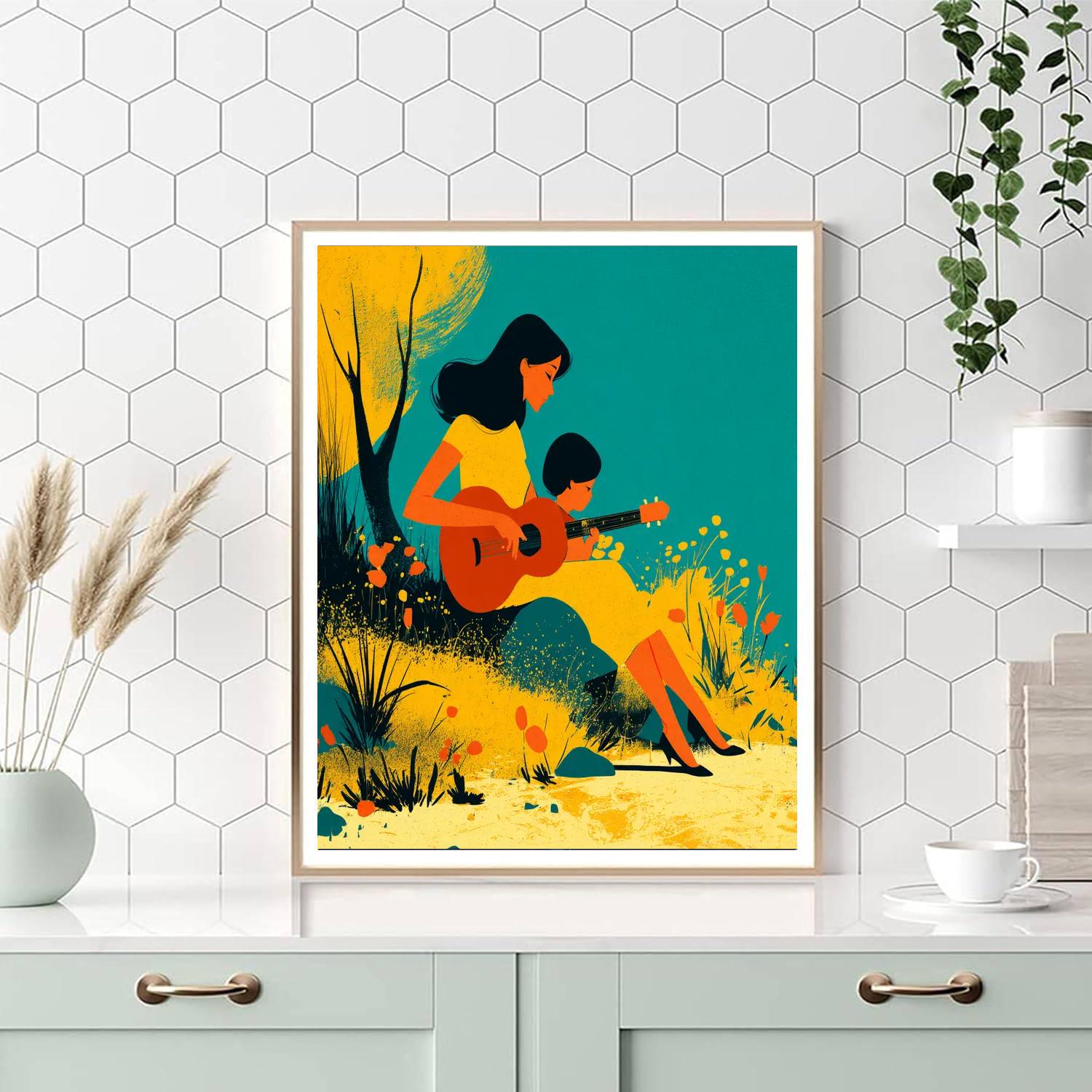 Mother's Melody In The Meadow DIY Paint By Numbers