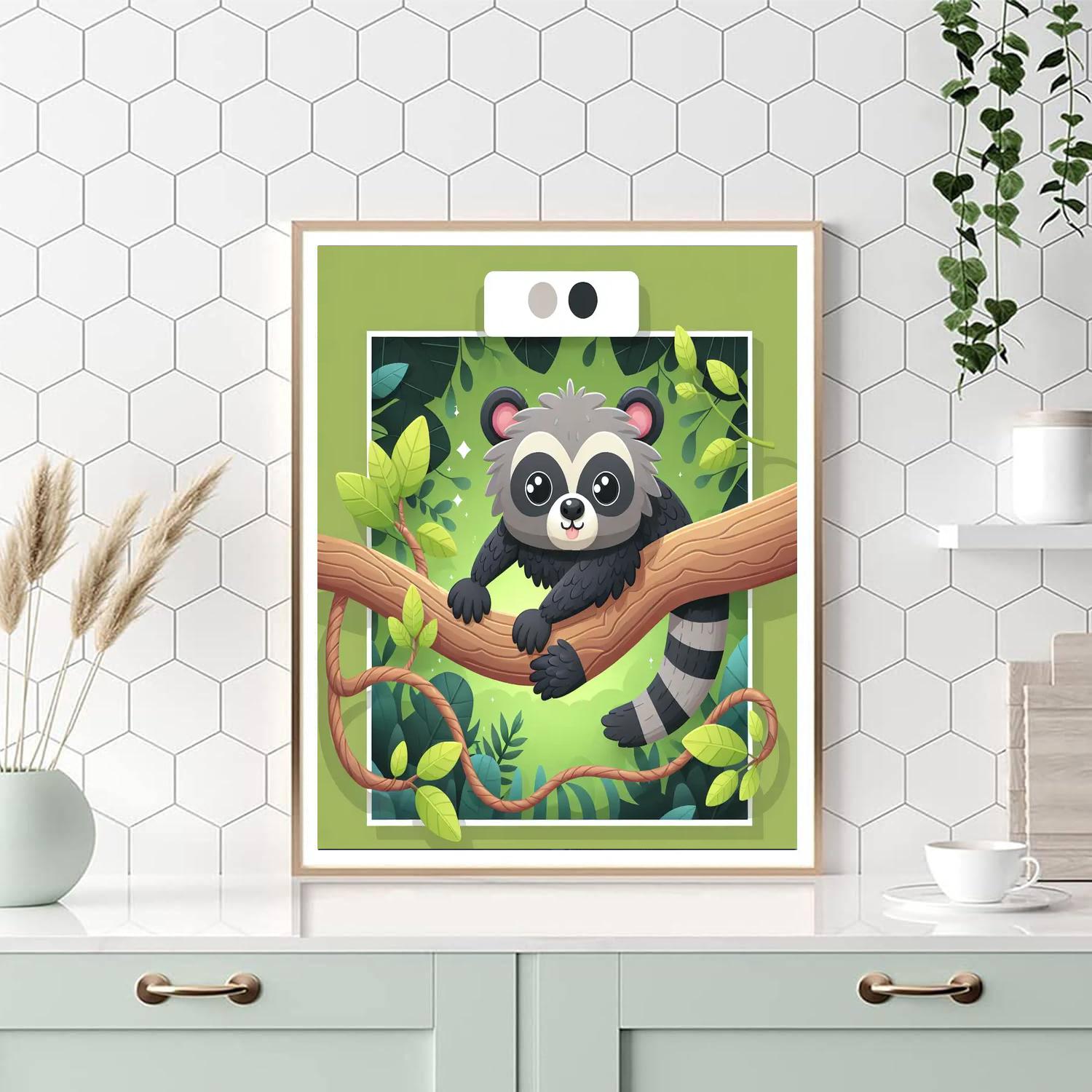 Bubbly Binturong Paint By Numbers Art