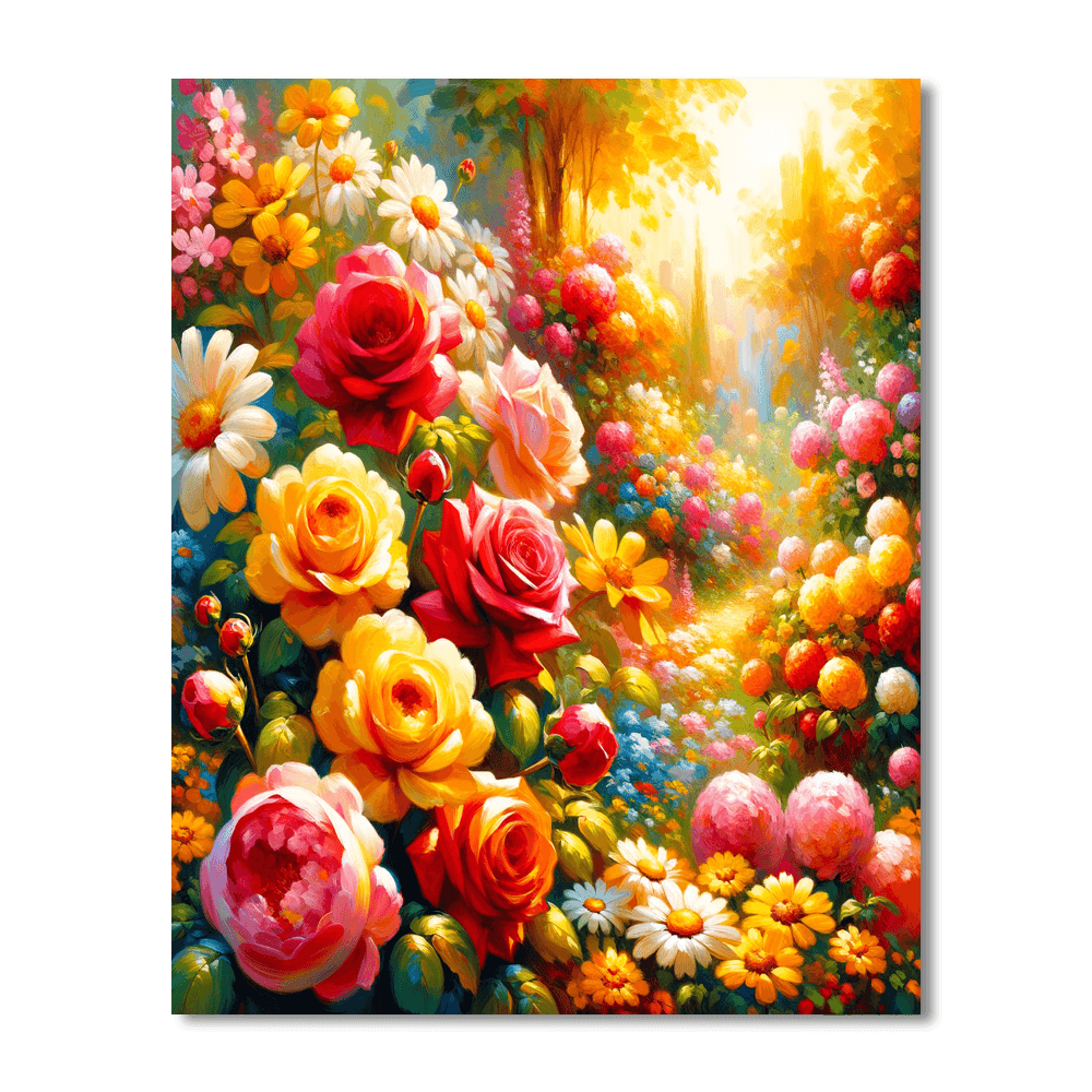 Dreamy Floral Burst Numbered Painting Kits