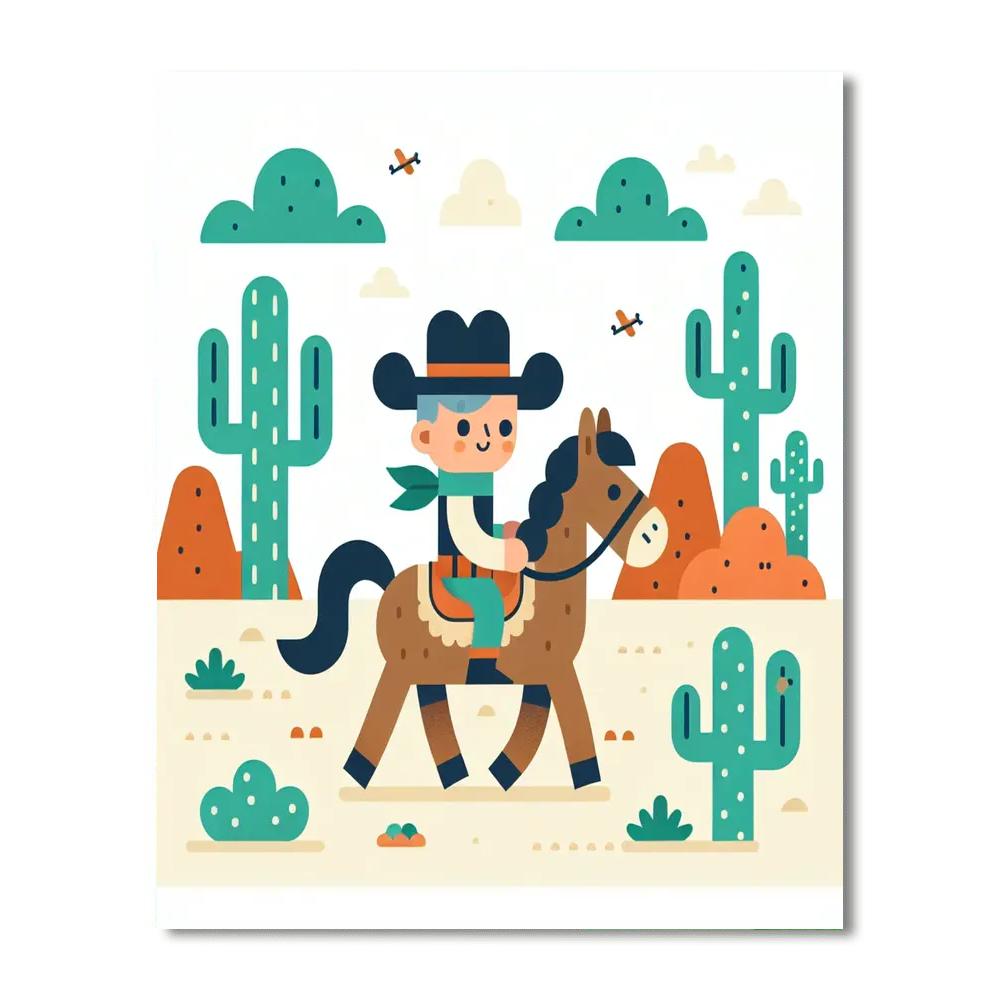 Cowboy Western Adventure Paint By Number