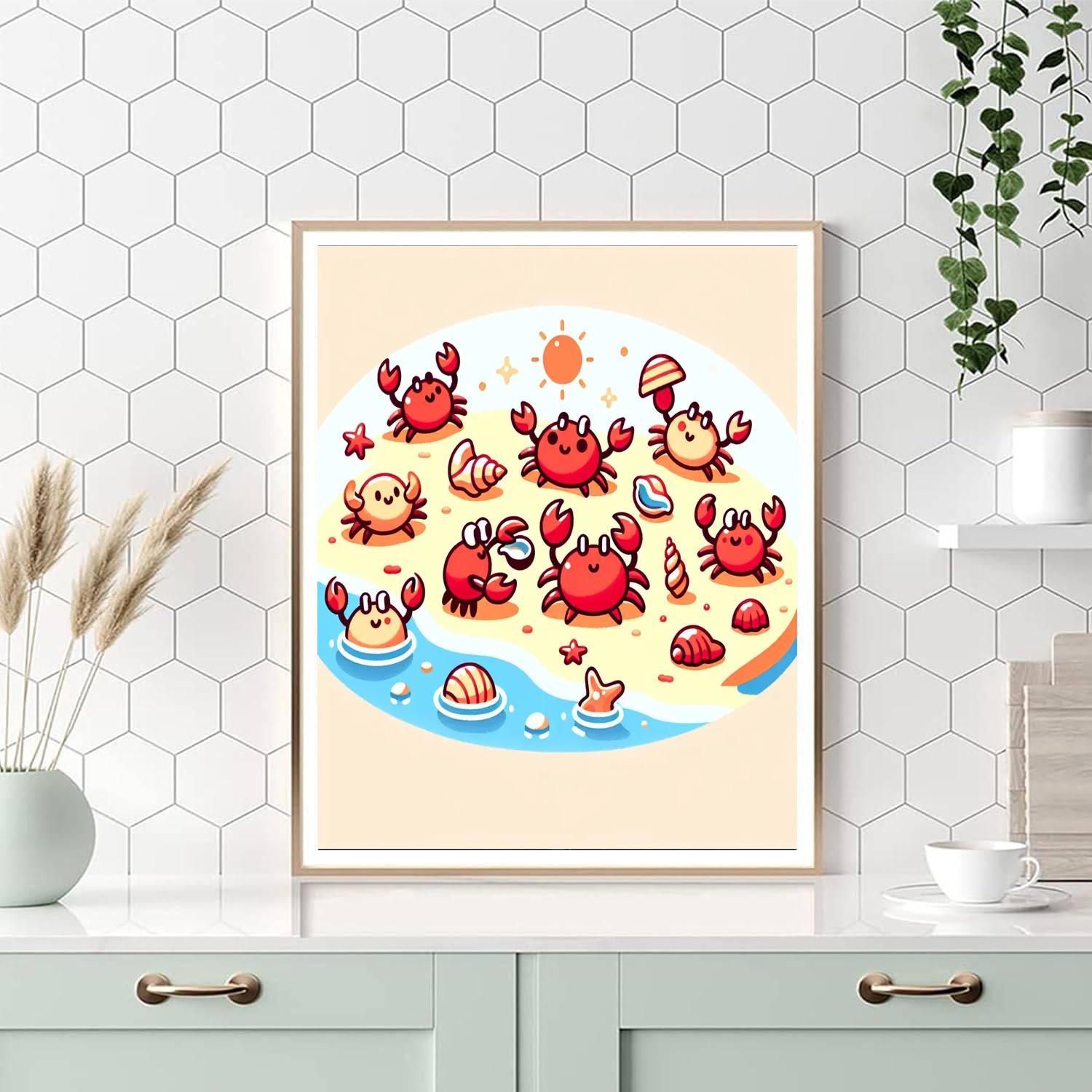 Crafty Crabs Paint By Numbers Art