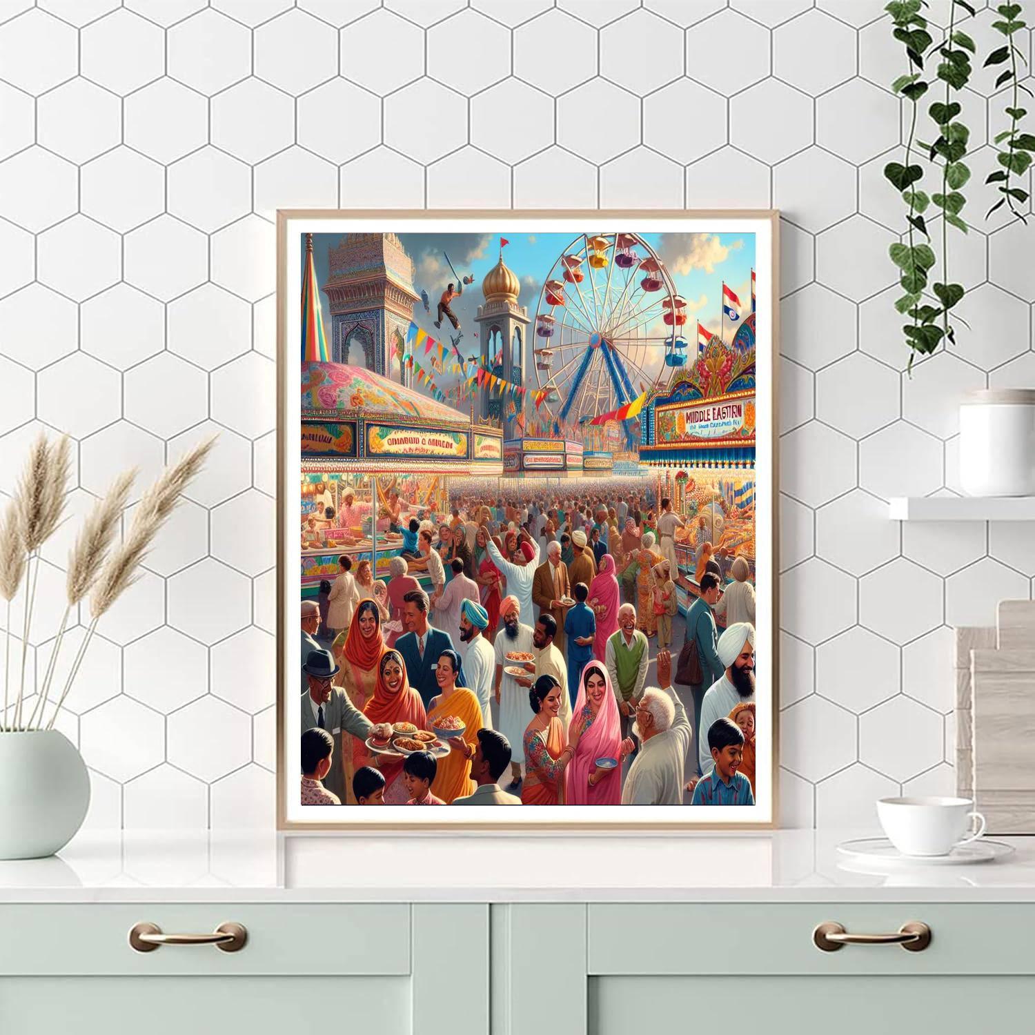 Summer Carnival Extravaganza Paint By Numbers Art