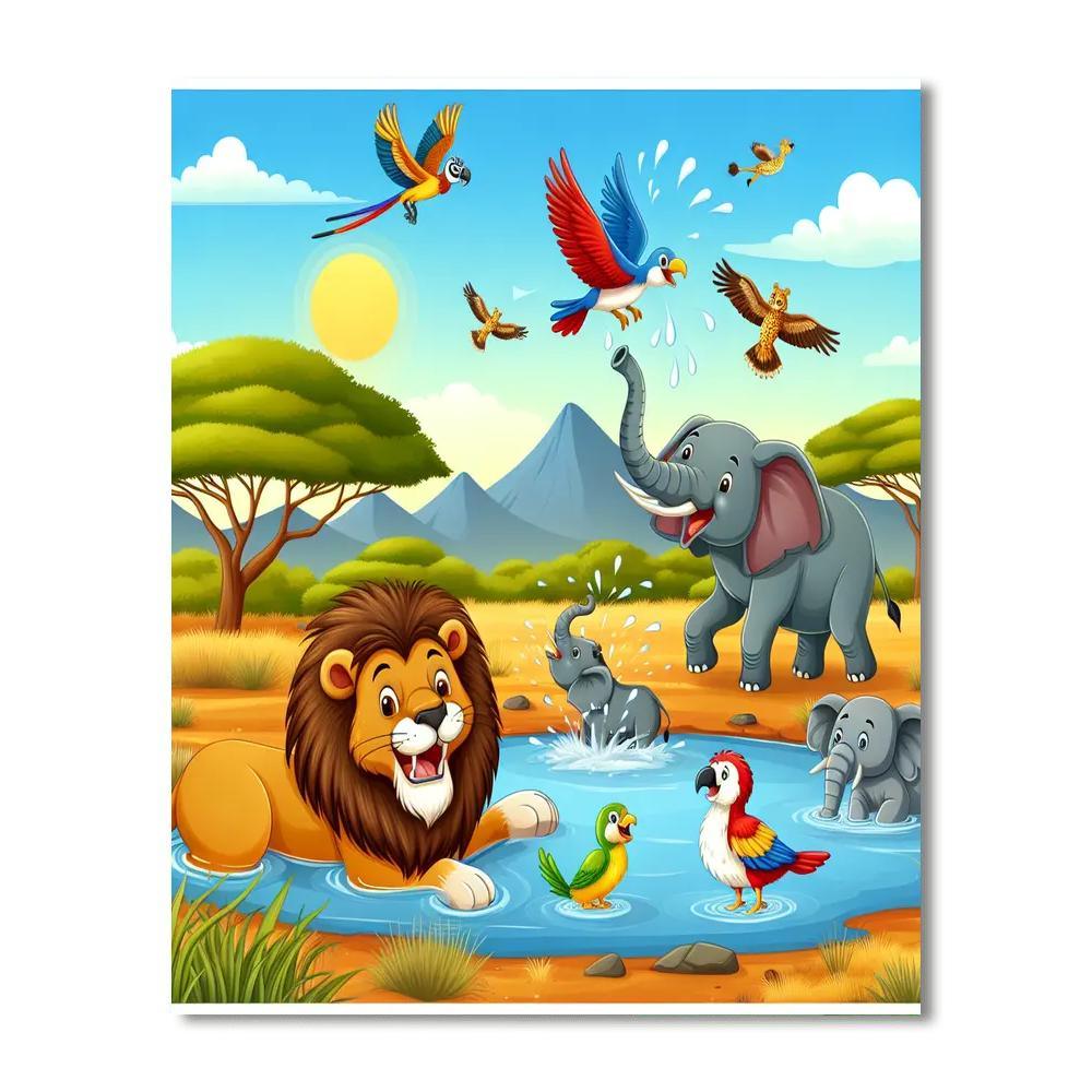 Exciting Animal Kingdom DIY Paint By Numbers