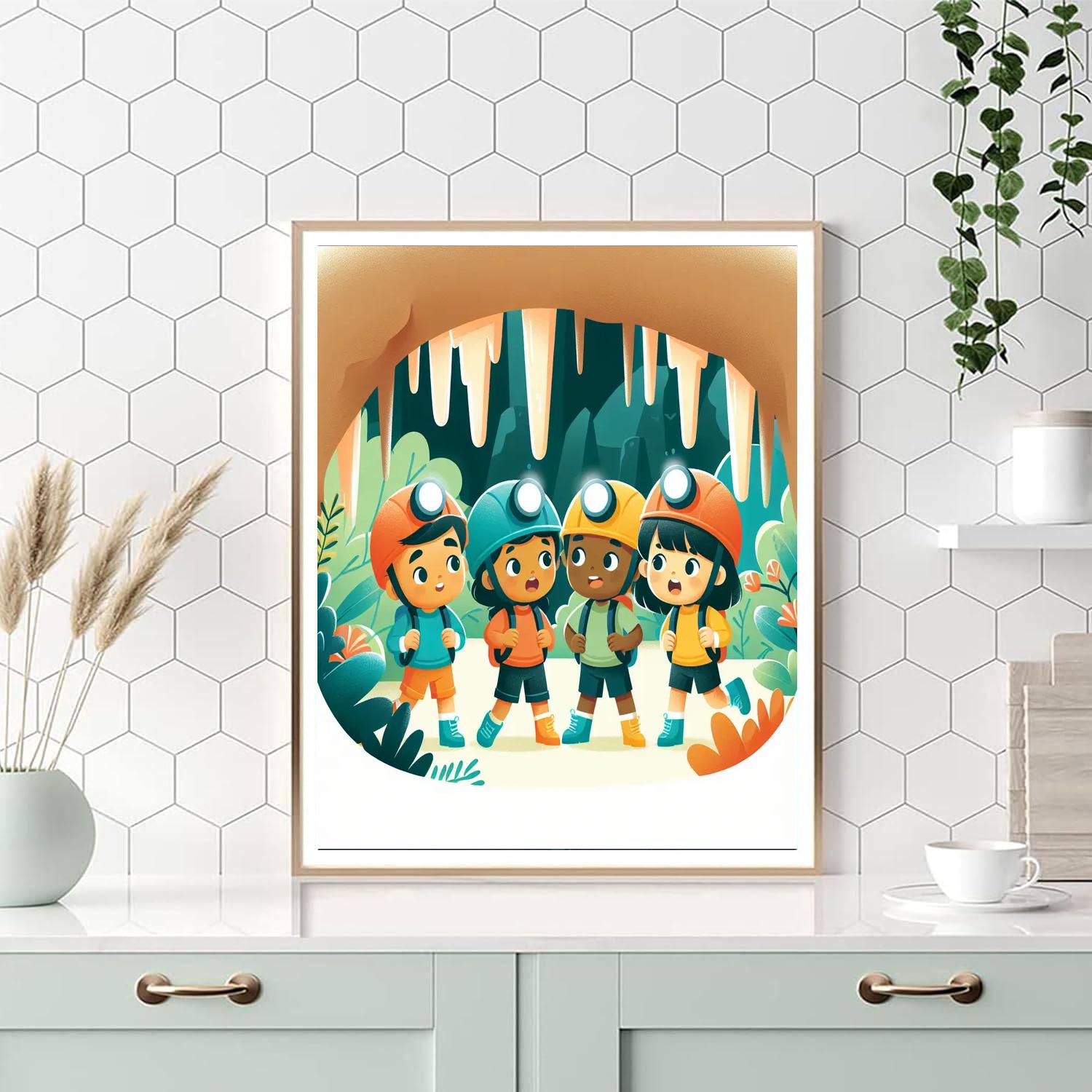 Spelunking Fun Number Painting