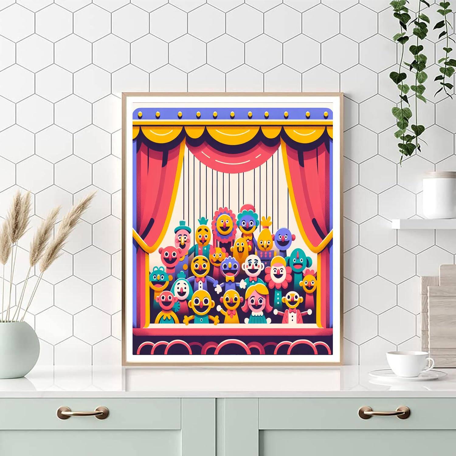 Puppet Theater Production Paint By Numbers Kits