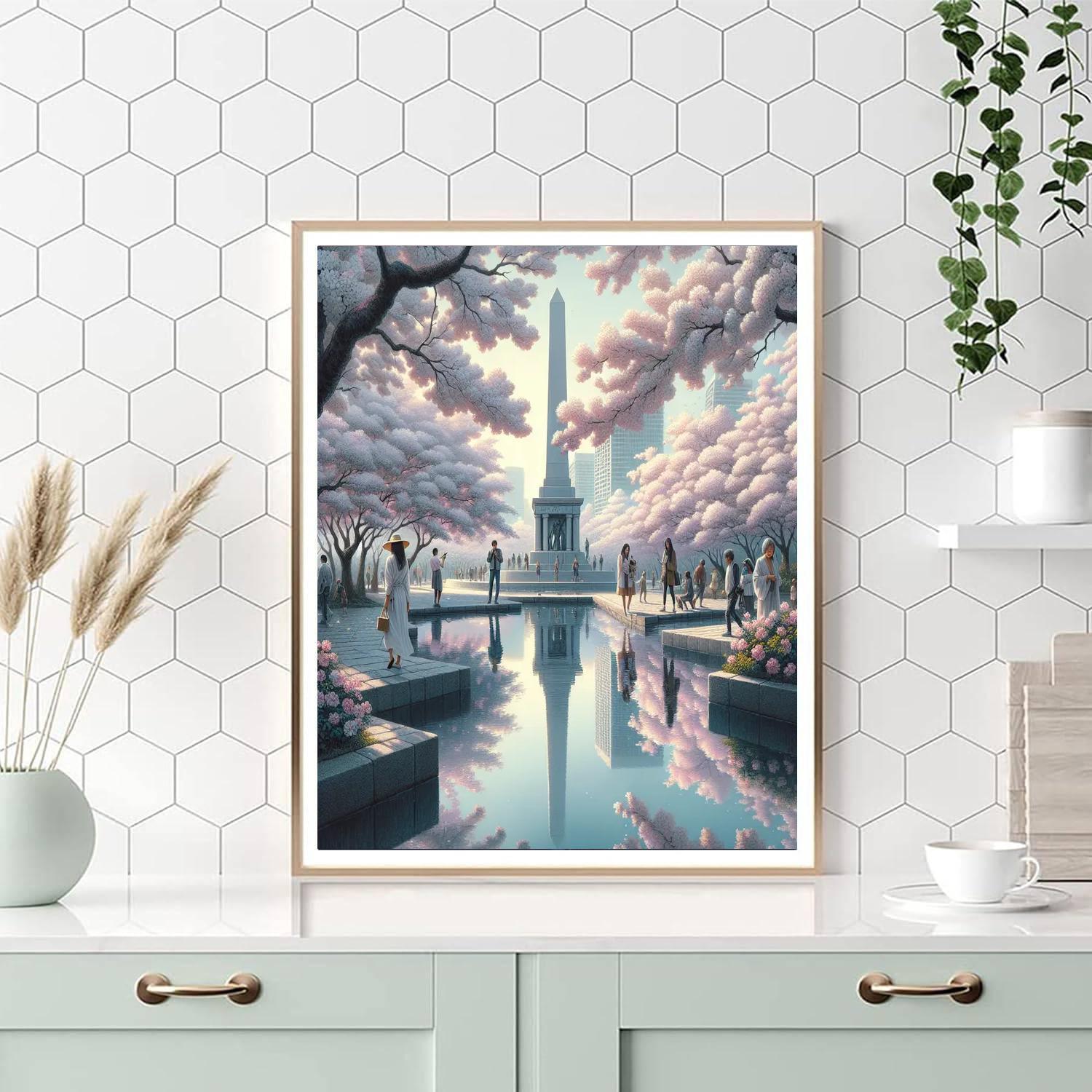 National Cherry Blossom Festival - Washington D.c., Usa Paint By Color