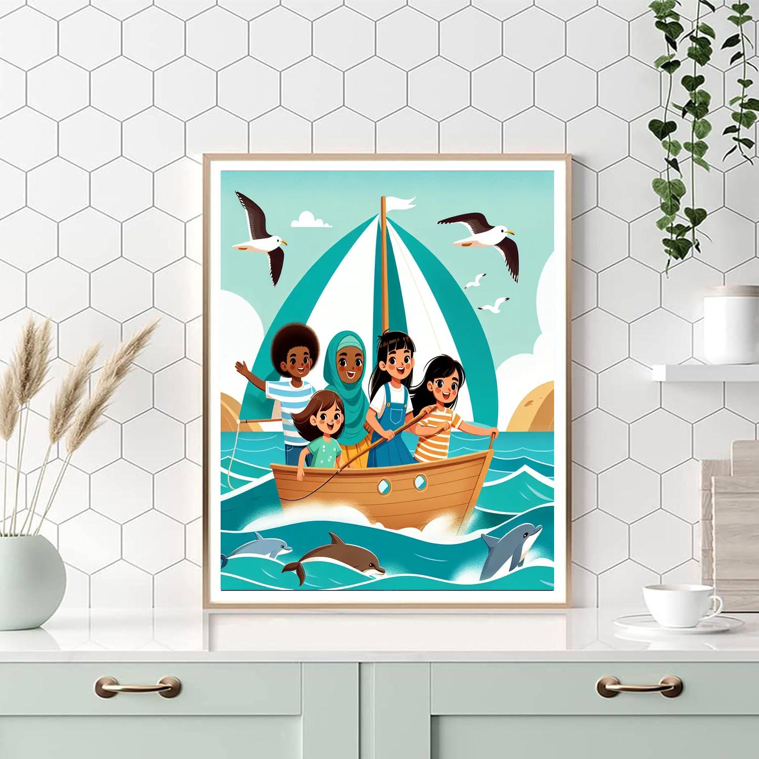 Sailing Adventure Seafarers Paint By Numbers Art